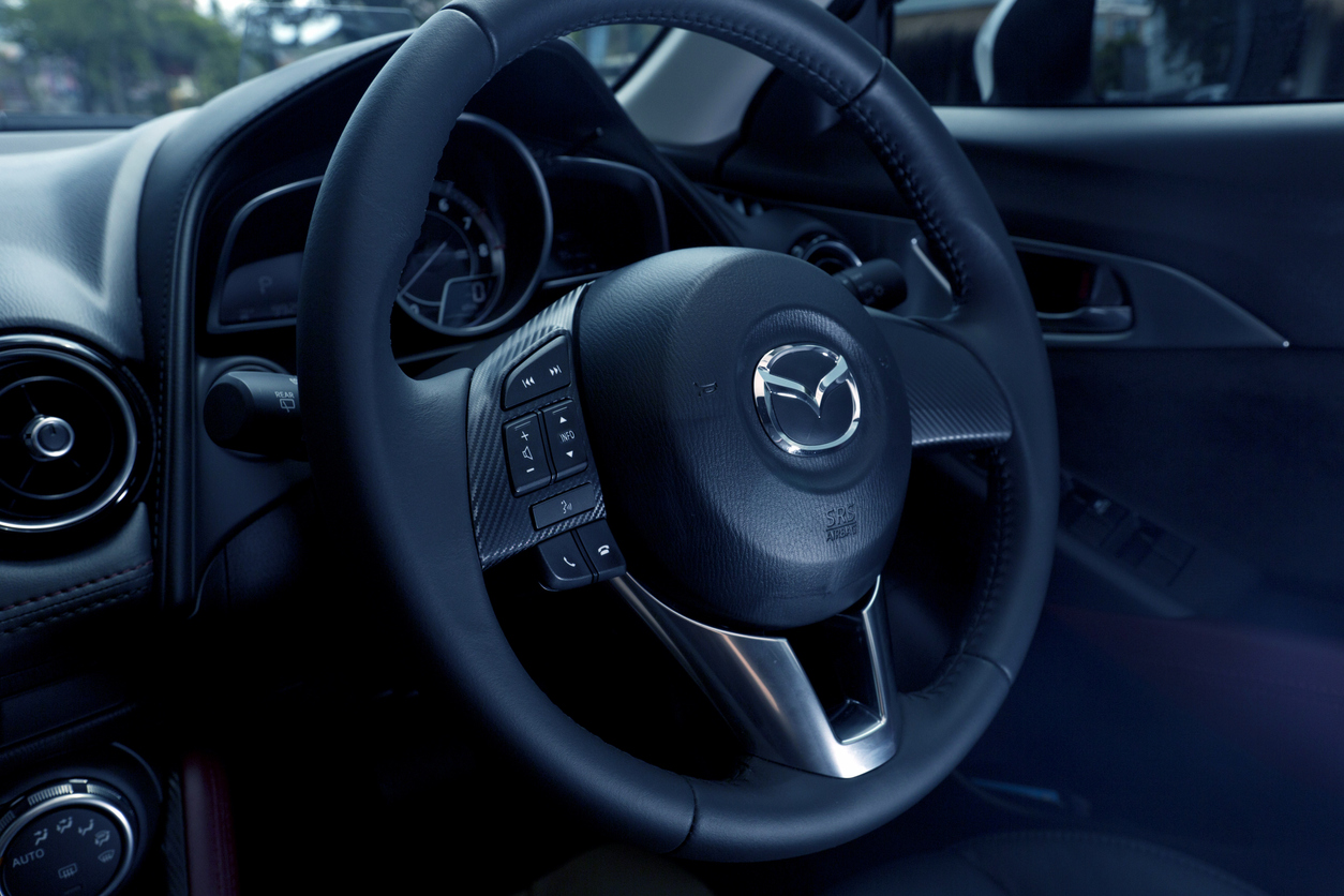 Mazda steering wheel